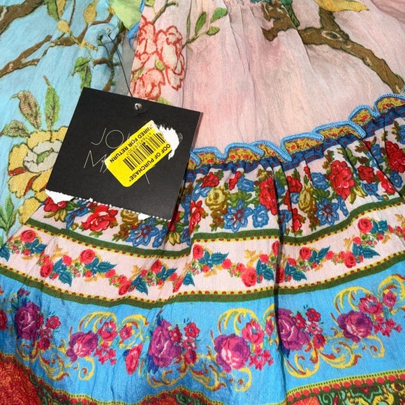 NWT John Mark Enchanted Garden Boho Peasant Top XL - Picture 7 of 11